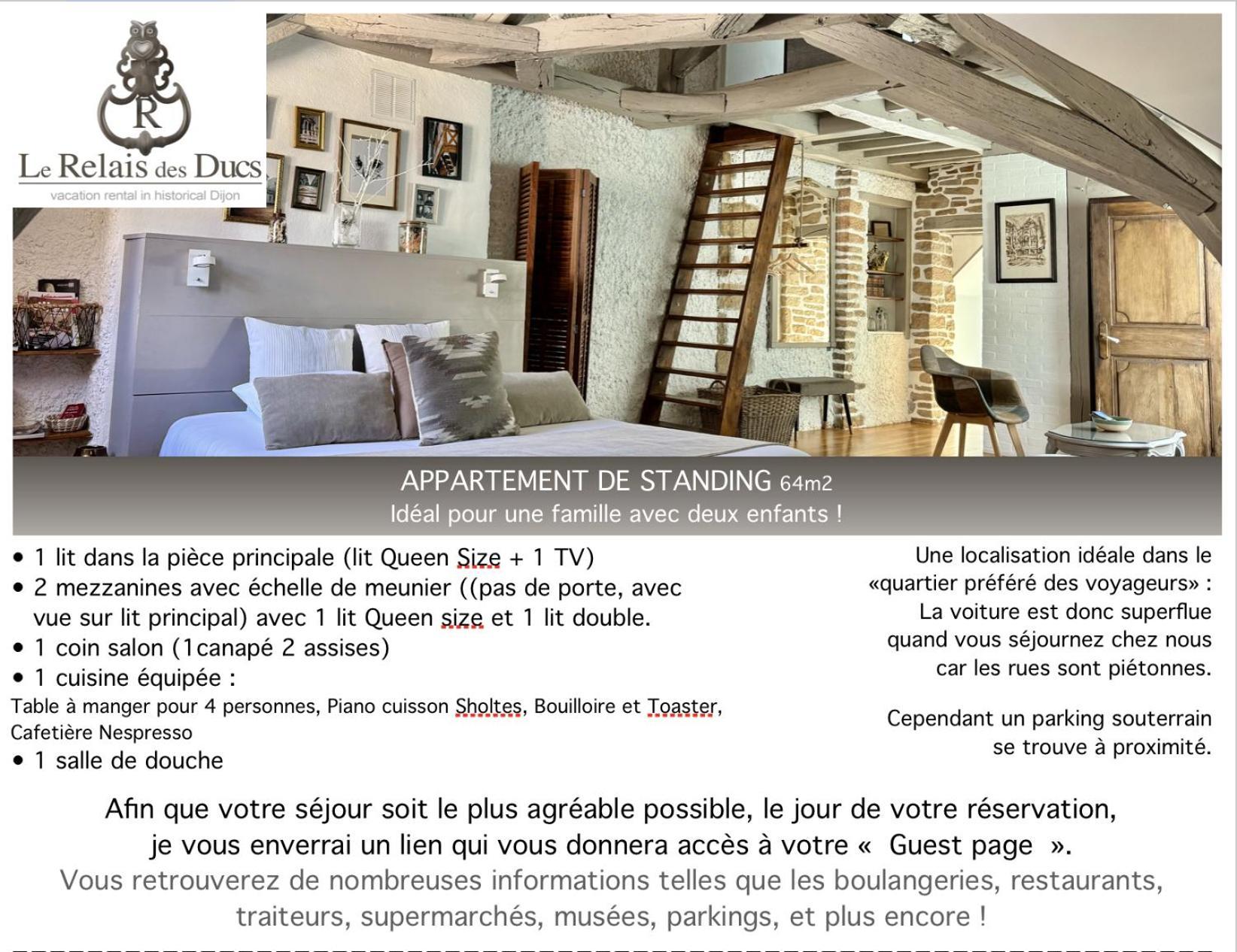 Le Relais Des Ducs : Centre Historique Dijon Apartment ภายนอก รูปภาพ